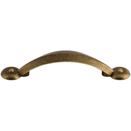 Top Knobs Angle 3 Inch Center to Center Handle Cabinet Pull from the Dakota Collection German Bronze