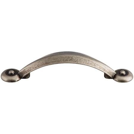 Top Knobs Angle 3 Inch Center to Center Handle Cabinet Pull from the Dakota Collection Pewter Antique