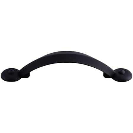 Top Knobs Angle 3 Inch Center to Center Handle Cabinet Pull from the Dakota Collection Flat Black