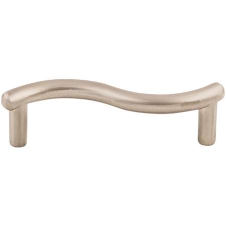 Top Knobs Spiral 3 Inch Center to Center Handle Cabinet Pull from the Nouveau Collection Brushed Satin Nickel
