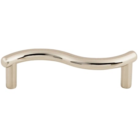Top Knobs Spiral 3 Inch Center to Center Handle Cabinet Pull from the Nouveau Collection Polished Nickel