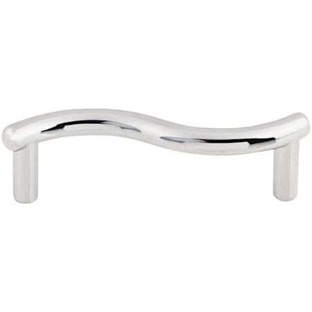 Top Knobs Spiral 3 Inch Center to Center Handle Cabinet Pull from the Nouveau Collection Polished Chrome