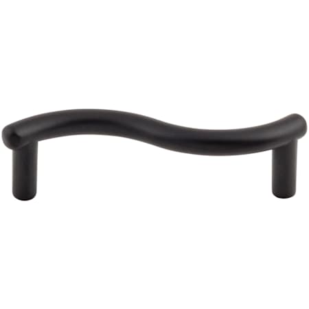 Top Knobs Spiral 3 Inch Center to Center Handle Cabinet Pull from the Nouveau Collection Flat Black