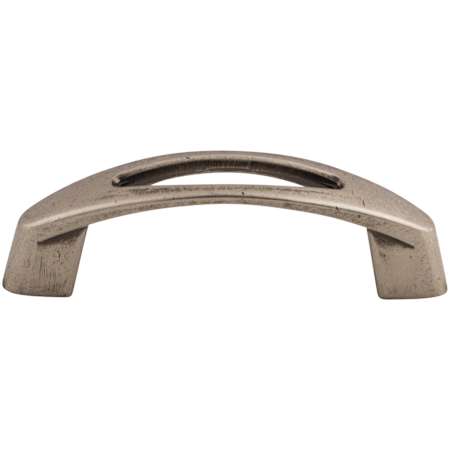 Top Knobs Verona 3 Inch Center to Center Handle Cabinet Pull from the Nouveau Collection Pewter Antique