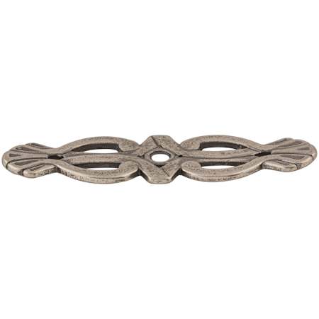 Top Knobs Newton 3-3/16 Inch Pull Backplate from the Tuscany Series Pewter Antique