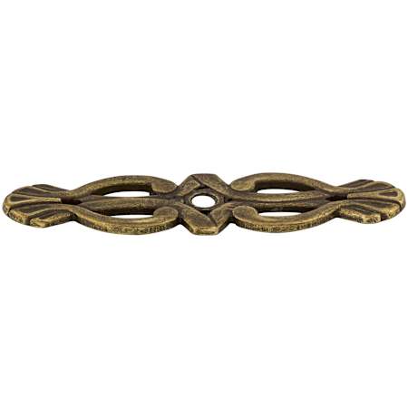 Top Knobs Newton 3-3/16 Inch Pull Backplate from the Tuscany Series German Bronze