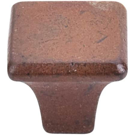 Top Knobs Square 1-3/16 Inch Square Cabinet Knob from the Britannia Collection True Rust