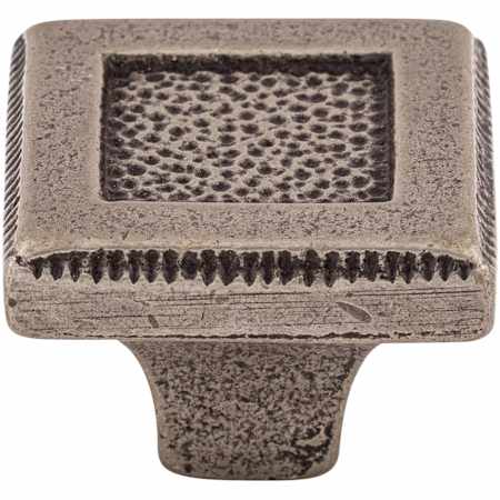 Top Knobs Square 1-5/16 Inch Square Cabinet Knob from the Britannia Collection Cast Iron