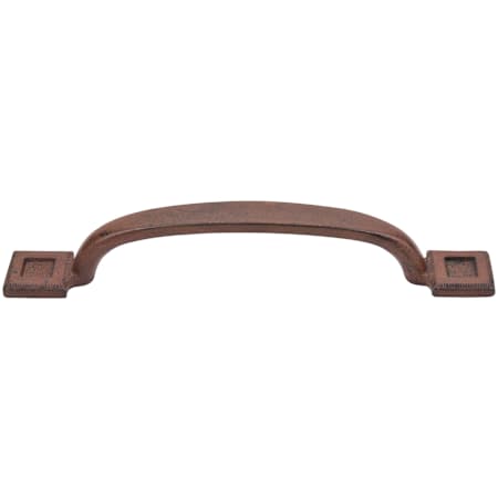 Top Knobs Square 5-1/16 Inch Center to Center Handle Cabinet Pull from the Britannia Collection True Rust
