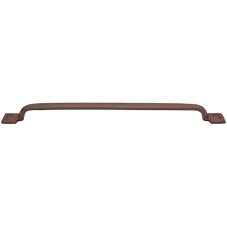 Top Knobs Square 12 Inch Center to Center Handle Cabinet Pull from the Britannia Collection True Rust
