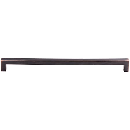 Top Knobs Square 12 Inch Center to Center Handle Cabinet Pull from the Nouveau III Collection Tuscan Bronze