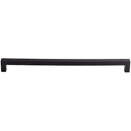 Top Knobs Square 12 Inch Center to Center Handle Cabinet Pull from the Nouveau III Collection Flat Black