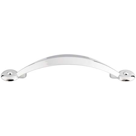 Top Knobs Angle 3-3/4 Inch Center to Center Handle Cabinet Pull from the Dakota Collection Polished Chrome