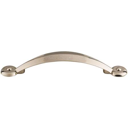 Top Knobs Angle 3-3/4 Inch Center to Center Handle Cabinet Pull from the Dakota Collection Polished Nickel