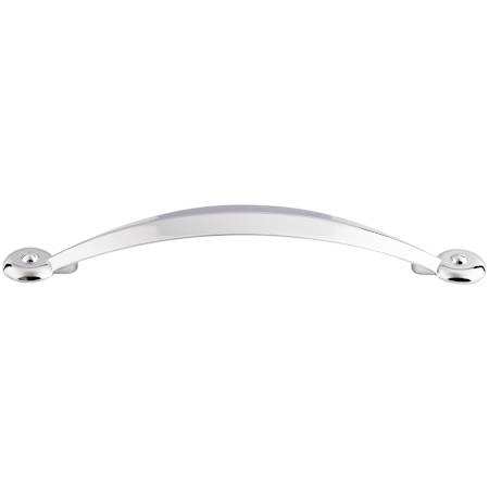 Top Knobs Angle 5-1/16 Inch Center to Center Handle Cabinet Pull from the Dakota Collection Polished Chrome