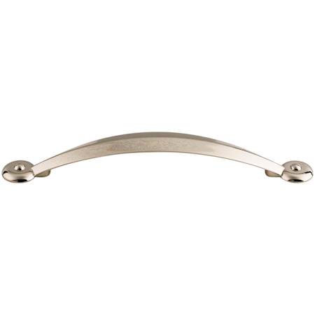 Top Knobs Angle 5-1/16 Inch Center to Center Handle Cabinet Pull from the Dakota Collection Polished Nickel