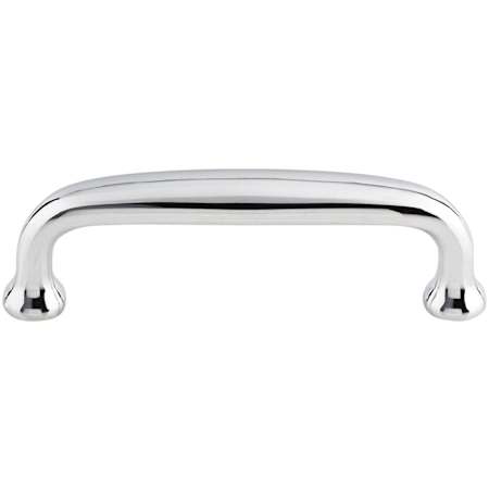 Top Knobs Charlotte 3 Inch Center to Center Handle Cabinet Pull from the Dakota Collection Polished Chrome