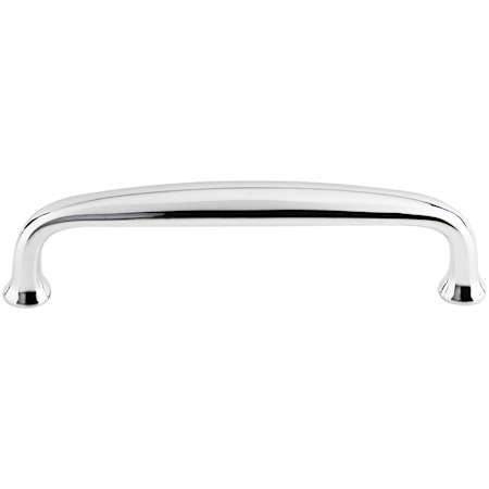 Top Knobs Charlotte 4 Inch Center to Center Handle Cabinet Pull from the Dakota Collection Polished Chrome