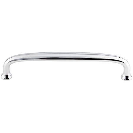 Top Knobs Charlotte 6 Inch Center to Center Handle Cabinet Pull from the Dakota Collection Polished Chrome
