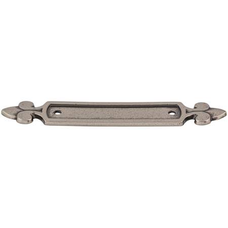Top Knobs Dover 2-1/2 Inch Center to Center Pull Backplate from the Tuscany Series Pewter Antique