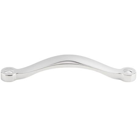 Top Knobs Saddle 5-1/16 Inch Center to Center Handle Cabinet Pull from the Dakota Collection Polished Chrome
