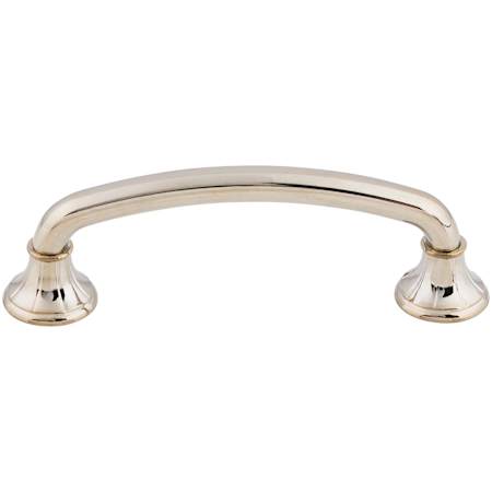 Top Knobs Lund 4 Inch Center to Center Handle Cabinet Pull from the Edwardian Collection Polished Nickel