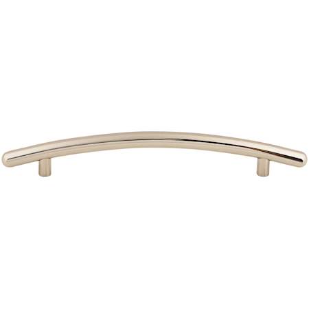 Top Knobs Curved 6-5/16 Inch Center to Center Bar Cabinet Pull from the Nouveau Collection Polished Nickel