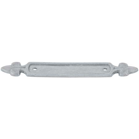 Top Knobs Dover 2-1/2 Inch Center to Center Pull Backplate from the Tuscany Series Pewter
