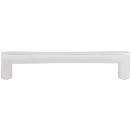 Top Knobs Flat 6 Inch Center to Center Handle Cabinet Pull from the Aspen II Series Polished Chrome