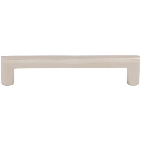Top Knobs Flat 6 Inch Center to Center Handle Cabinet Pull from the Aspen II Series Polished Nickel