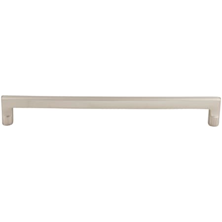 Top Knobs Flat 12 Inch Center to Center Handle Cabinet Pull from the Aspen II Series Brushed Satin Nickel