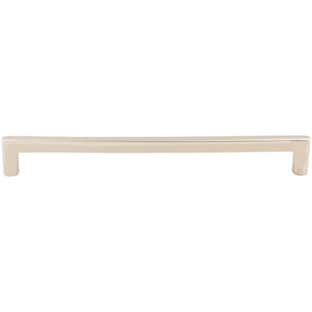 Top Knobs Flat 12 Inch Center to Center Handle Cabinet Pull from the Aspen II Series Polished Nickel