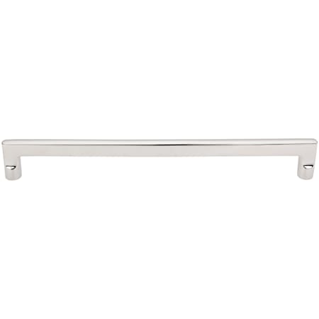 Top Knobs Flat 18 Inch Center to Center Handle Cabinet Pull from the Aspen II Series Polished Nickel