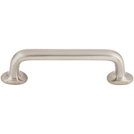Top Knobs Rounded 4 Inch Center to Center Handle Cabinet Pull from the Aspen II Series Brushed Satin Nickel