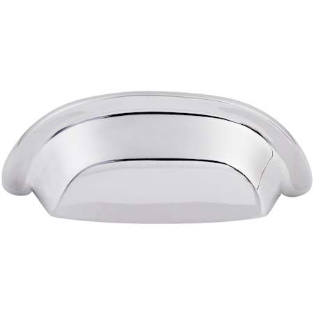Top Knobs 3 Inch Center to Center Cup Cabinet Pull from the Aspen II Series Polished Chrome