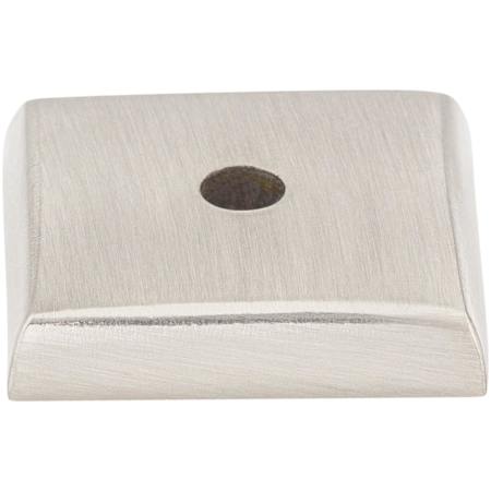 Top Knobs Square 7/8 Inch Knob Backplate from the Aspen II Series Brushed Satin Nickel
