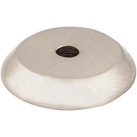 Top Knobs Rounded 7/8 Inch Diameter Knob Backplate from the Aspen II Series Brushed Satin Nickel