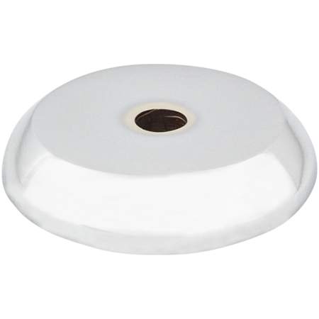 Top Knobs Rounded 7/8 Inch Diameter Knob Backplate from the Aspen II Series Polished Chrome