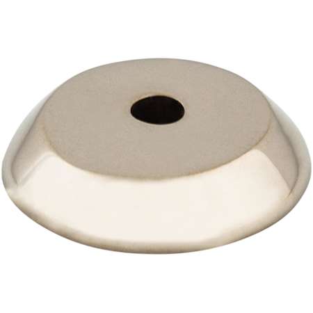 Top Knobs Rounded 7/8 Inch Diameter Knob Backplate from the Aspen II Series Polished Nickel