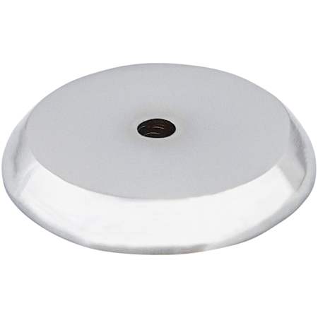 Top Knobs Rounded 1-1/4 Inch Diameter Knob Backplate from the Aspen II Series Polished Chrome
