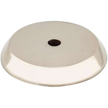 Top Knobs Rounded 1-1/4 Inch Diameter Knob Backplate from the Aspen II Series Polished Nickel