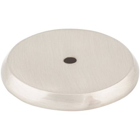 Top Knobs Rounded 1-3/4 Inch Diameter Knob Backplate from the Aspen II Series Brushed Satin Nickel
