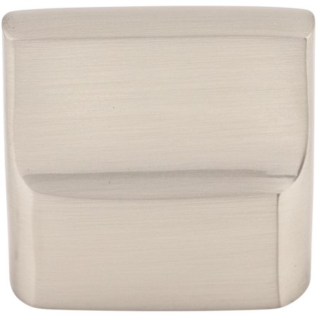 Top Knobs Flat 7/8 Inch Center to Center Finger Cabinet Pull from the Aspen II Series Brushed Satin Nickel