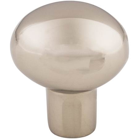 Top Knobs Small 1-3/16 Inch Oval Cabinet Knob from the Aspen II Collection Polished Nickel