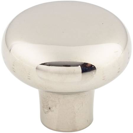 Top Knobs Rounded 1-3/8 Inch Mushroom Cabinet Knob from the Aspen II Collection Polished Nickel