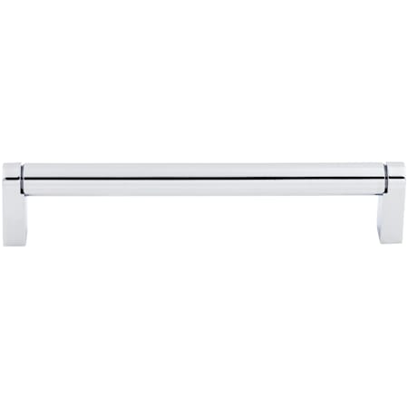 Top Knobs Pennington 6-5/16 Inch Center to Center Handle Cabinet Pull from the Bar Pulls Series Polished Chrome