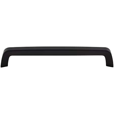 Top Knobs Tapered 7-9/16 Inch Center to Center Handle Cabinet Pull from the Nouveau III Series Flat Black