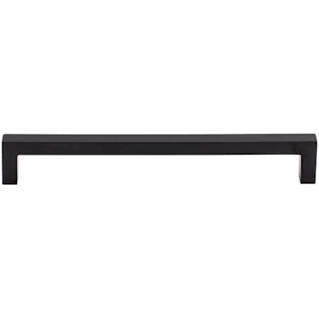 Top Knobs Square 7-9/16 Inch Center to Center Handle Cabinet Pull from the Nouveau III Series Flat Black