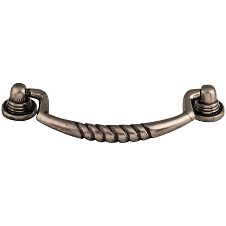 Top Knobs Salisbury 3-3/4 Inch Center to Center Drop Cabinet Pull from the Tuscany Collection Pewter Antique