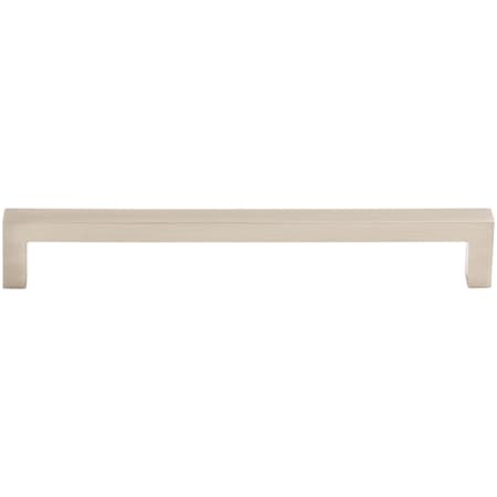 Top Knobs Square 7-9/16 Inch Center to Center Handle Cabinet Pull from the Asbury Series Brushed Satin Nickel